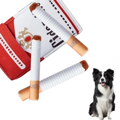 CIGARETTE MACHER POUR CHIEN Jouet en peluche couinant Arvento CIGARETTE MACHER POUR CHIEN Jouet en peluche couinant Arvento