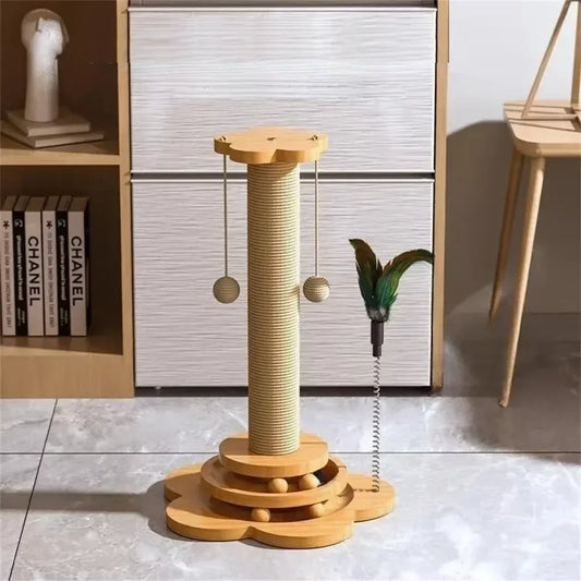 L'ARBRE À BOULE™ — Jouet interactif à gratter pour chats