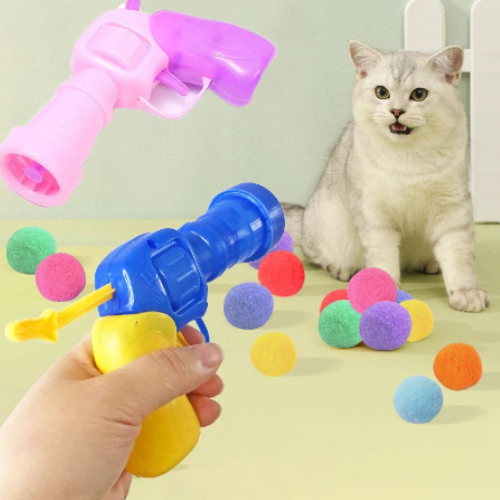 PETGUN™— Lanceur de balles interactif pour chats